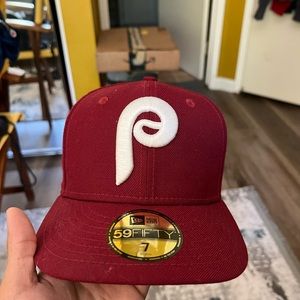 Philadelphia Phillies New Era Maroon 59FIFTY Fitted Hat